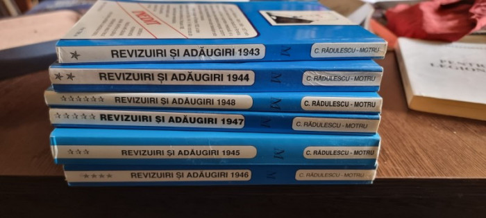 Constantin Radulescu Motru Revizuiri si adaugiri (6 volume)