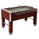 vidaXL Masă de fotbal, maro, 140 x 74,5 x 87,5 cm, oțel, 60 kg, 91439