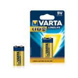 BATERIE ALCALINA 9V BLISTER 1 BUC VARTA LONGLIFE