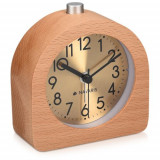 Ceas cu alarma analogic din lemn Snooze Retro, 46228.24, Navaris