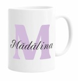 Cana alba personalizata cu prenume Madalina, INOVATIX&reg;. 330ml