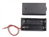 Suport baterie 2x AA, fir 150mm, pentru baterii alcaline sau reincarcabile