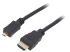 Cablu HDMI 2.0 Micro HDMI 1m Negru