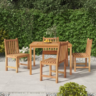 vidaXL Set de sufragerie de grădină, lemn masiv de tec, 5 piese 3157145 foto