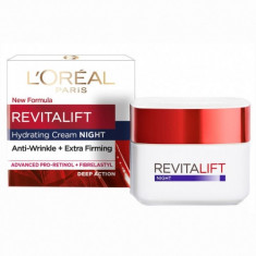 Crema de fata , L&amp;#039;oreal Paris Revitalift, Night Cream, Anti-Wrinkle+Extra-Firming, 40+, 50+, 50ml foto