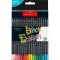 Creioane colorate triunghiulare black edition Faber-Castell 36 culori/set