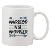 Cana alba personalizata &#039;Warrior not worrier&#039;, INOVATIX&reg;. 330ml, Oem