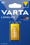 Baterie alcalina 9V (6LR61) 1buc/blister Longlife Varta