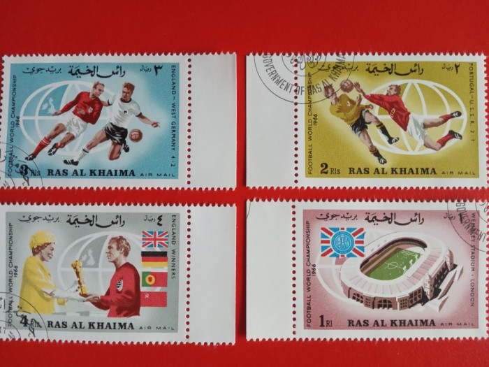 RAS AL KHAIMA, FOTBAL ANGLIA 66 - SERIE COMPLETĂ ȘTAMPILATĂ