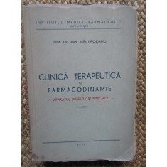 Clinica terapeutica si farmacodinamie-aparat digestiv si rinichiul-Gh.Baltaceanu