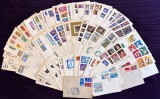 1961-1988 FDC Romania - Lot 80 plicuri prima zi la 50% din cota