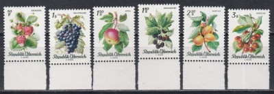 Austria 1966 - Fructe, MNH foto