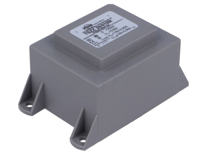 Transformator &icirc;ncapsulat 20VA 230V 18V PCB