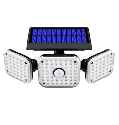 Lampa solara 112 LED, 20W, senzor de miscare, 2400 mAh, 3 moduri de iluminare foto