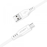 Cablu Date si Incarcare USB-A - microUSB Acefast C3-09, 18W, 1.2m, Alb
