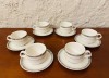 SET DE 6 CESCUTE (EXPRESSO) SI 6 FARFURII DIN PORTELAN VILLEROY &amp; BOCH