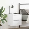 VidaXL Noptiere montate pe perete 2 buc Alb 38x34x40 cm 861248