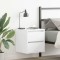 vidaXL Noptiere montate pe perete 2 buc Alb 38x34x40 cm 861248