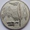 25 ruble 2014 Rusia, Winter Olympics - Olympic Torch, unc