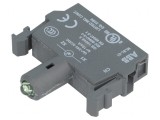Element de Iluminare LED Verde 24VAC 22mm Frontală