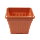 Ghiveci din plastic Ramona, teracota, 19 x 19 x 16 cm