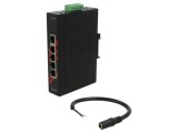 Switch Ethernet Neadministrabil 5 Porturi 12-48VDC LNX-500A