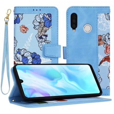 Husa pentru Huawei P30 lite New Edition / P30 lite, Techsuit, FlipCraft, Bleu foto