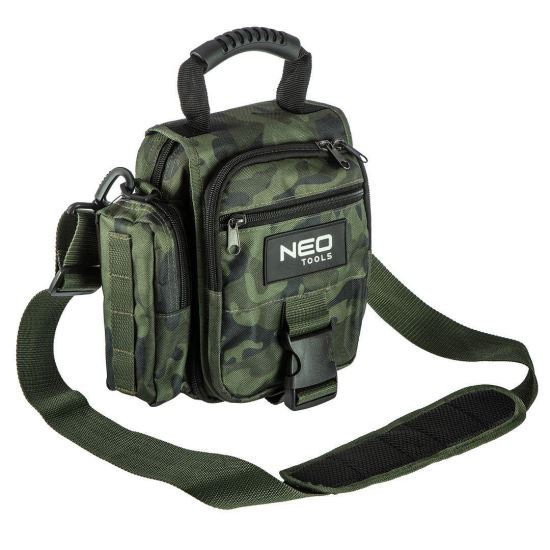 Geanta turistica/calatorie de umar, model Survival, camuflaj, 8 buzunare, 8.5x25.5x19.5 cm, NEO GartenVIP DiyLine