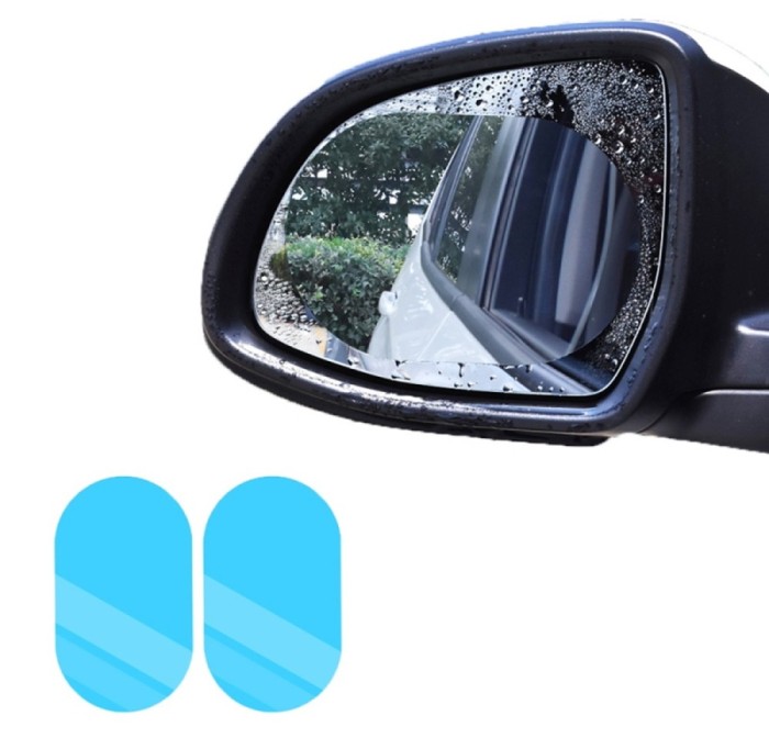 Set 2 folii pentru oglinzi auto, anticondens, 95 x 135 mm, universale