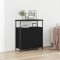 vidaXL Bufet Stejar negru 70 x 30 x 80 cm Lemn compozit 862972