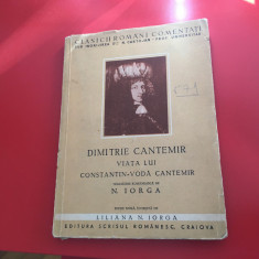 Dimitrie Cantemir, Viata lui Constantin-Voda Cantemir- traducere N. Iorga 1942