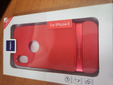 Husa de protectie Rock Royce pentru iPhone X - Rosu / rama rosie