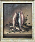 Maurice-Jean BOURGUIGNON (1877-1925)-Peşti, pictură pe p&acirc;nză, Scene gen, Ulei, Realism