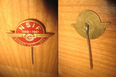 5403b- I-2 Insigne sportive tarile nordice, metal emailat. foto