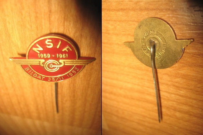 5403b- I-2 Insigne sportive tarile nordice, metal emailat.