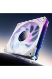 Ventilator PC RGB 140 mm cu debit de aer ridicat 89.77 CFM &ndash; Alb