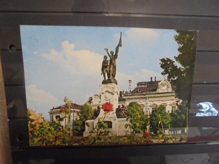 R.S.R. - CARACAL - MONUMENTUL EROILOR - CIRCULATA, TIMBRU SEC -