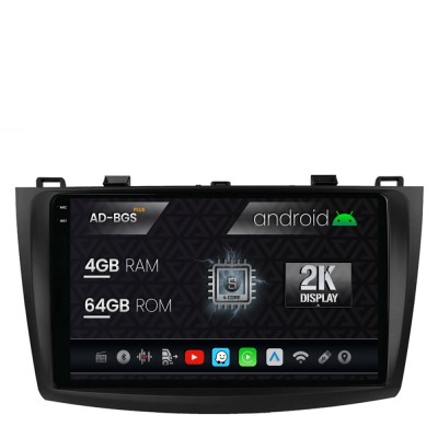 Navigatie 2K Mazda 3 (2009-2013), Android OS, S-Quadcore 4GB RAM + 64GB ROM, 9.5 Inch - AD-BGS90042K+AD-BGRKIT320 foto