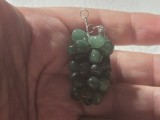 Pandativ vintage cu calcedonie verde