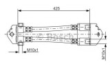 Conducta / cablu frana FORD TRANSIT bus (FD, FB, FS, FZ, FC) (2000 - 2006) BOSCH 1 987 481 073