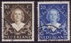 C1845 - Olanda 1948 - Regina 2v.stampilat,serie completa