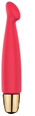 Bullet Vibrator Head 10 Moduri Vibratii Silicon Rosu USB 14.5 cm Passion Labs, Mystery foto