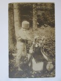 Rara! Carte postala foto printul(viitorul rege) Carol al II-lea și printesa Elisaveta viitoarea regina a Greciei 1910