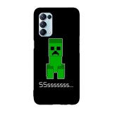 Husa compatibila cu Oppo Find X5 Pro, Viceversa, model Sssssss Creeper, Silicon, TPU, Transparent, Carcasa