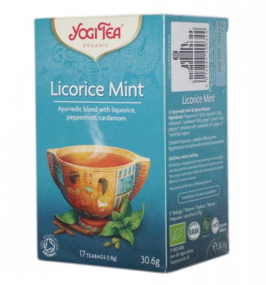 Ceai Bio Lemn Dulce cu Menta Yogi Tea 30.60gr foto