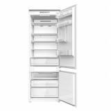 Combina frigorifica incorporabila HEINNER HCNF-BIM403INVD, 403 l, Clasa D, No Frost, Display LED, Iluminare LED, H 195.3 cm Alb