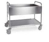 Carucior debarasare din inox, Metalcarrelli, pentru tavi 3x GN1/1
