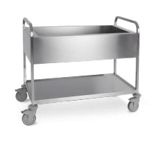Carucior debarasare din inox, Metalcarrelli, pentru tavi 3x GN1/1