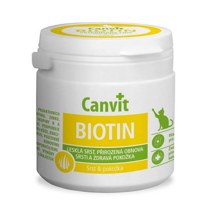 Canvit Biotin - pentru blana sanatoasa si stralucitoare de pisici 100 tbl. / 100 g foto