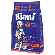 Hrana uscata pentru caini, Kiani, cu aroma de sunca, 10 kg